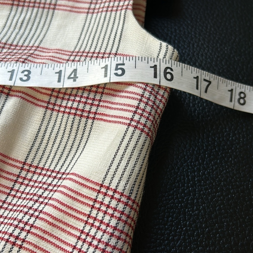 Veronica Beard Finn Checked Crepe Handkerchief Plaid Midi Dress Pockets Size 2 - Picture 13 of 16